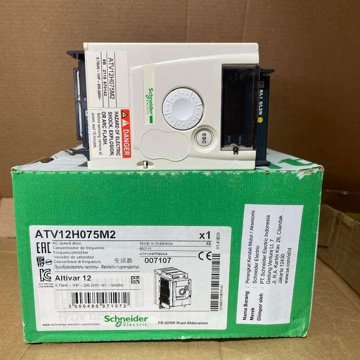Cuci Gudang Inverter Schneider Atv12H075M2 0.75Kw Altivar 12