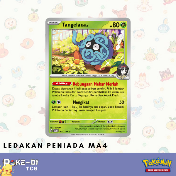 Tangela Erika MA4 | 007/123 C - Pokemon TCG Indonesia