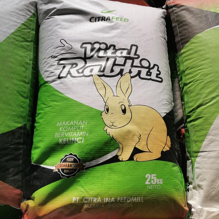 Pakan Kelinci Rabbit Pelet / Citra Feed Rabbit / Makanan Kelinci 25 Kg