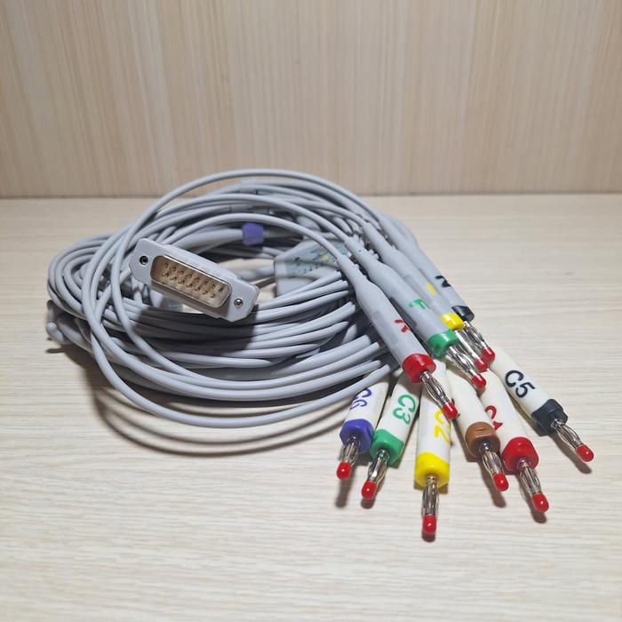 TEREMURAHTERLARIS READY SILAHKAN DIORDER KABEL EKG/ECG ZONCARE 10 LEAD BANANA NO RESISTOR