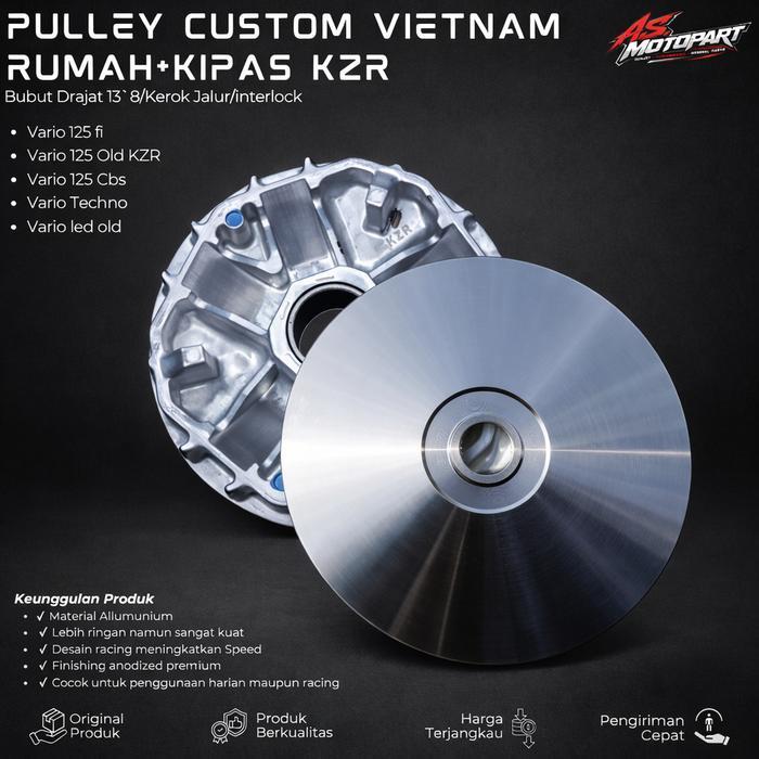 RUMAH ROLLER BUBUT KZR VARIO KZR VIETNAM PART BIG PULLEY RUMAH ROLLER KIPAS RUMAH ROLLER