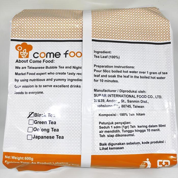 BLACK TEA LEAF /DAUN TEH KERING HITAM (MERAH) IMPORT TAIWAN MILK TEA
