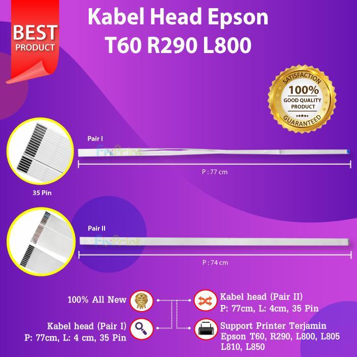 Terbaru Best Quality 100% Original Kabel Flexible Head Epson T60 L800 L805 L810 L850 Kabel Head T60