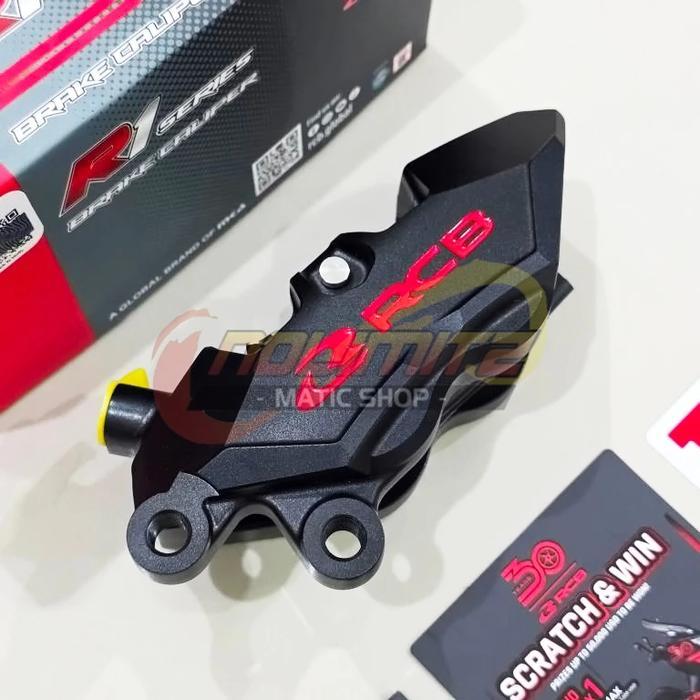Kaliper RCB Racing Boy R1 4 Piston 30th Anniversary Special Edition Depan Kiri Honda ADV PCX Vario