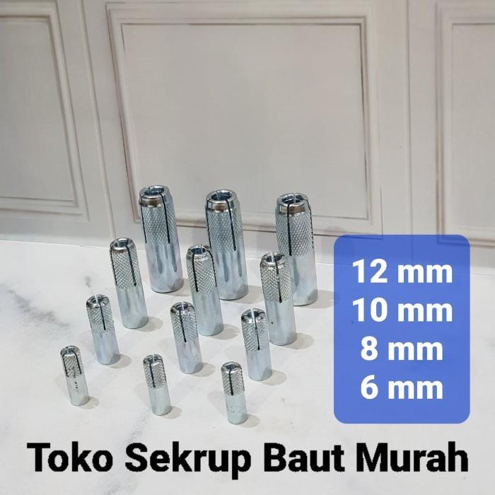 Dynaset M8 x 30 Drop In Anchor Dinaset 8MM Isi 100pcs