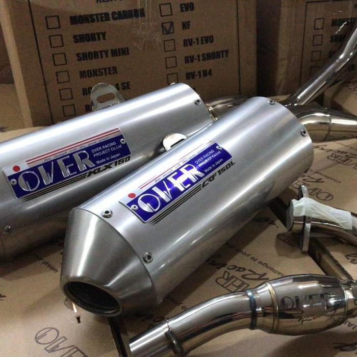Knalpot Over Japan KLX Dtracker 150 stainless ori
