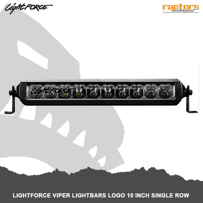 LIGHTFORCE VIPER Lightbars Logo 10 INCH SINGLE ROW LED LIGHT BAR