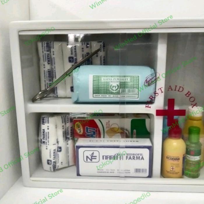 TERBARU Kotak P3K Plus Isi / Kotak P3K Plus Isi Lengkap / Kotak Obat dan isi BISA GOSEND
