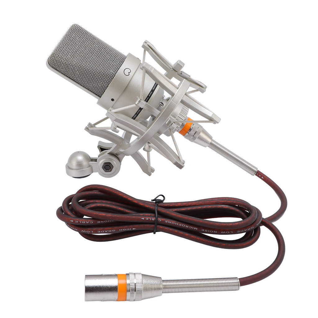 Studio Recording XLR Condenser Microphone Condenser Microphone 3 Pin XLR Interface Zinc Alloy Stable