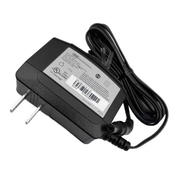 Power Adapter 12V 2A, Barrel 5.5/2.1mm, US 2-Pin Plug, WA-24Q12FU