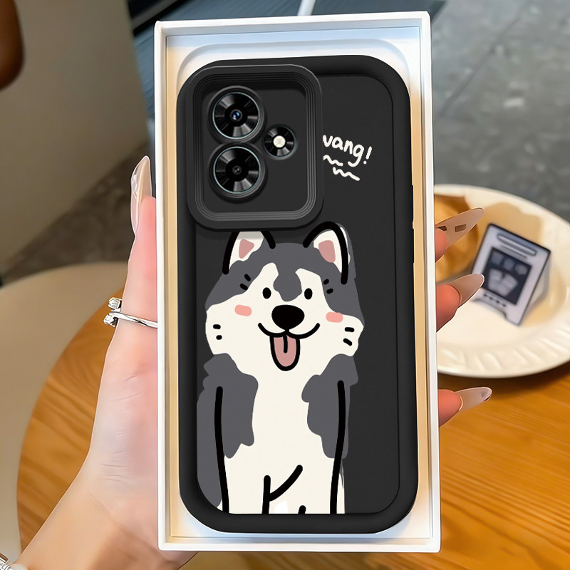 Casing Hp untuk Infinix Hot 30 Hot 30i Hot 30 Play Hot 20 Hot 20 Play Case Anjing kecil menjulurkan 