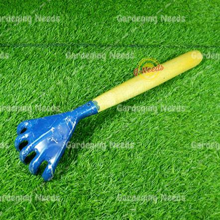 Garukan Tanah / Garpu tanah Mini Besi Biru Pengaduk Media