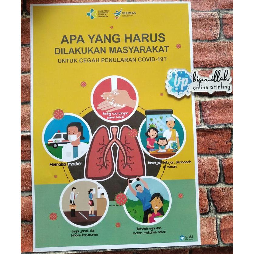 Poster Kesehatan Cegah Penularan Covid 19