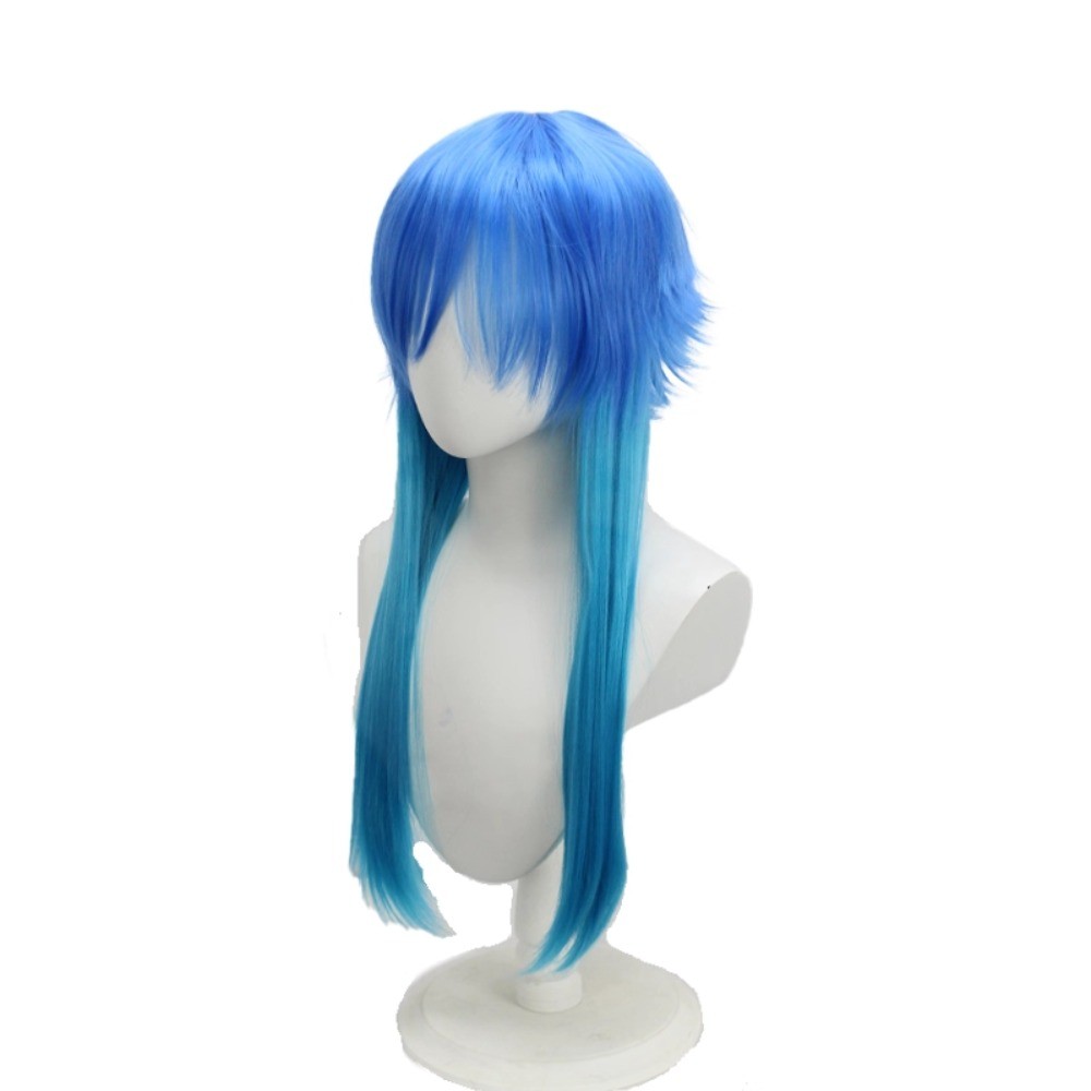 DRAMATICAL MURDER AOBA SERAGAKI COSPLAY WIG DMMD BLUE GRADIENT SYNTHETIC HAIR FOR COSPLAY COSTUME