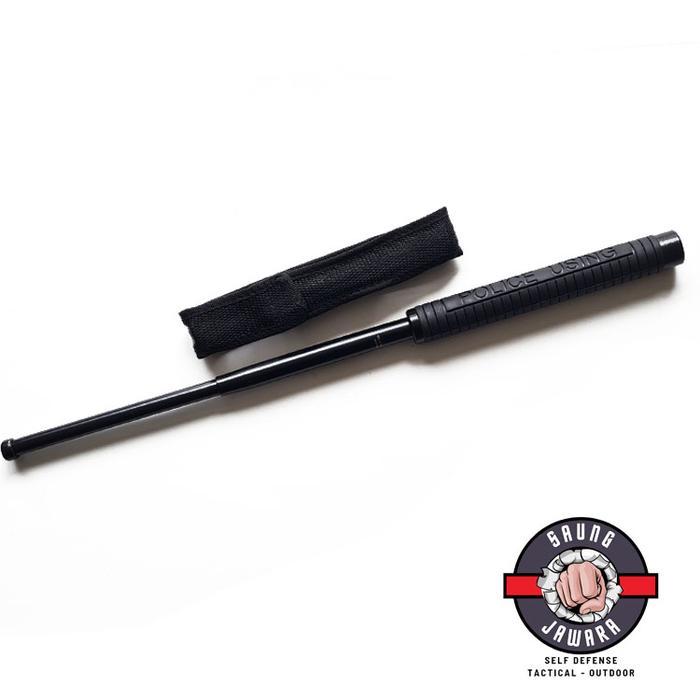 TERMURAH Tactical Baton Stick Tongkat Thor POLICE Original - Hitam