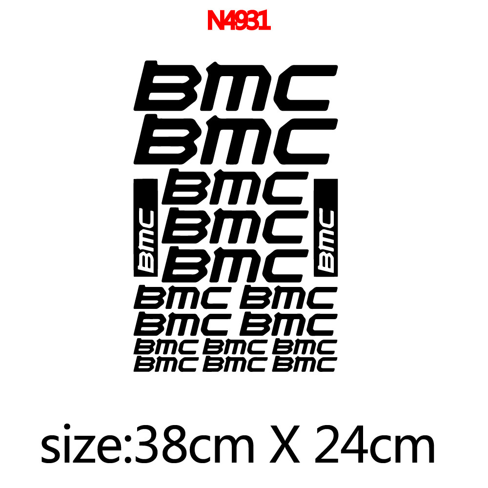 Bmc Reflective Road Bike Frame Stickers, Bicycle Accessories, DIY Decorative Stickers, 1 Set