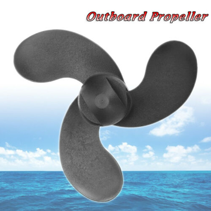 1Pcs Black High Strength Nylon Outboard Propeller For Tohatsu3.5HP/Nissan2.5 3.5HP/Mercury3.5HP Mari