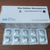 Zinc tablet dispersible 20 mg box 100 tablet