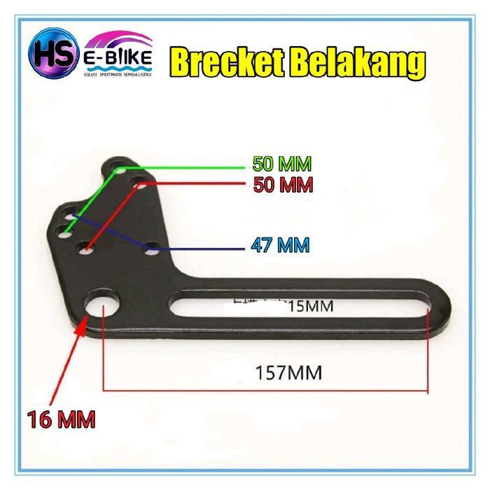 Brecket Kaliper Sepeda Listrik / Motor Listrik Depan & Belakang -Cakram Original