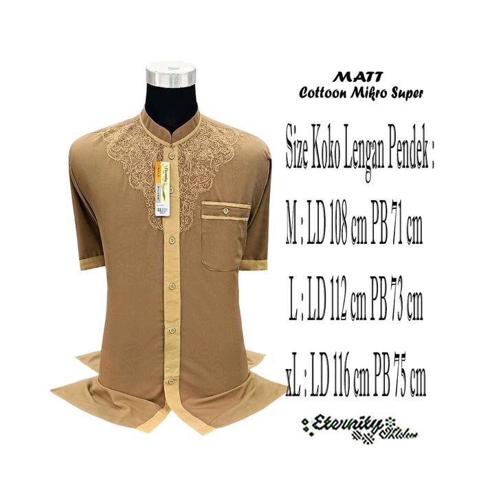 BAJU KOKO LENGAN PENDEK DEWASA ETERNITY MUSLIM