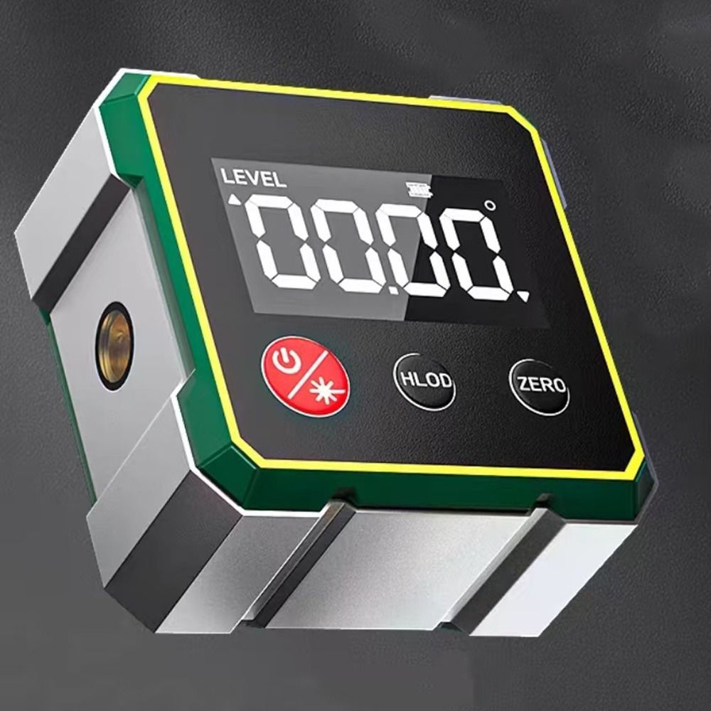 Multifunctional Laser Inclinometer Rechargeable LCD Display Digital Inclinometer High Accuracy