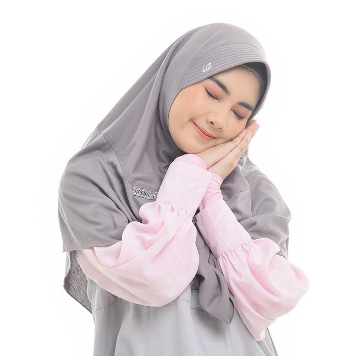 Sedia Kerudung Rabbani Instan KALIA dengan Pita Serut Depan, Bahan Kaos PE