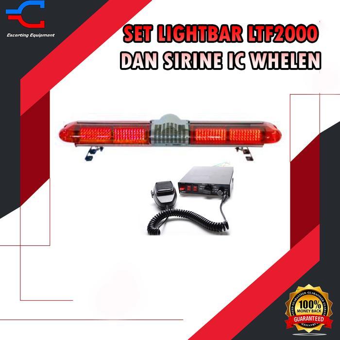 LAMPU ROTATOR LIGHTBAR LTF 2000 + SIRINE AMBULANCE DAMKAR PMI