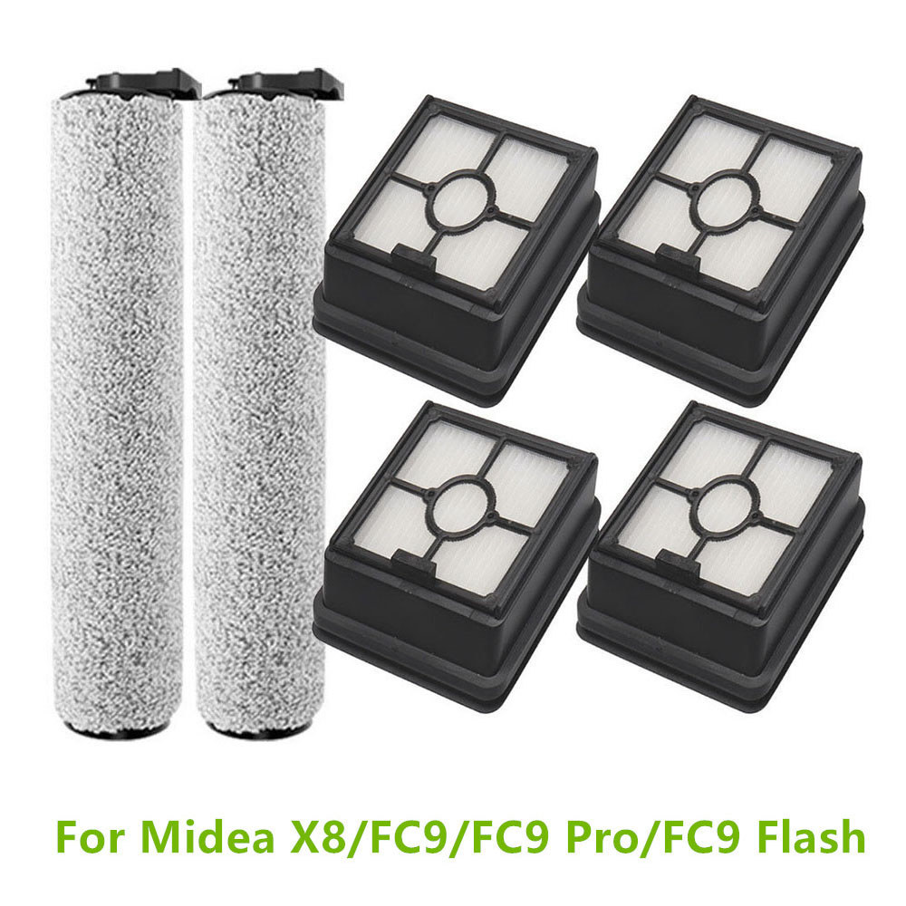 HEPA Filters Main Brushes For Midea X8/FC9/FC9 Pro/FC9 Flash Vacuum CleanerParts