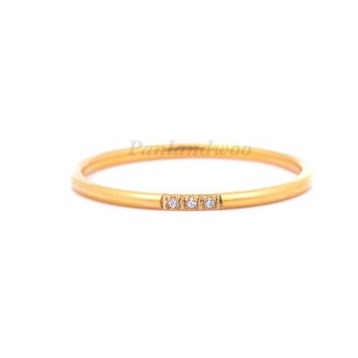 Panlandwoo - Cincin Titanium Wanita Lava - Cincin Simple Mewah Elegan Fashion Perhiasan Tunangan