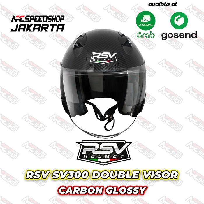 RSV SV300 CARBON GLOSSY DOUBLE VISOR