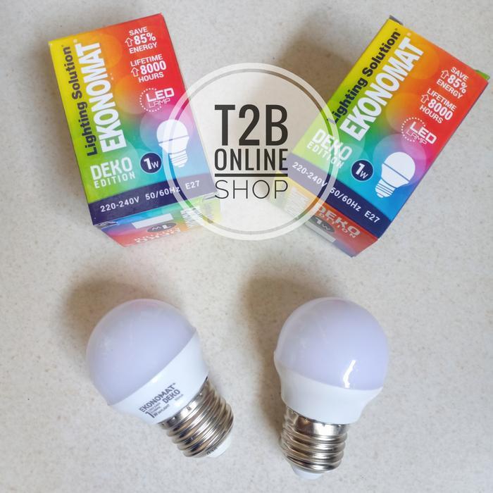 Lampu Bohlam Led 1 Watt , Bola Lampu Tidur, Ekonomat Deko