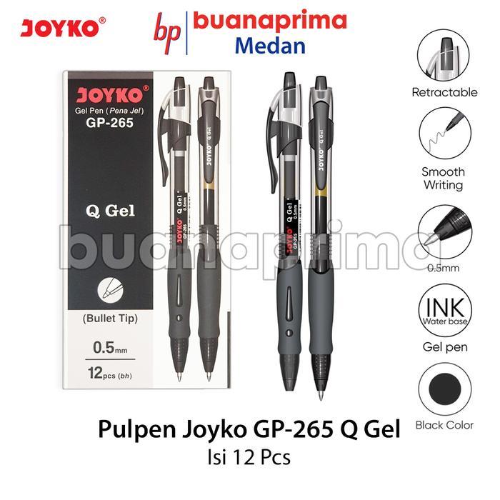 Pulpen JOYKO GP 265 Q GEL 1 Box isi 12 Pulpen Cair Pena Ballpoin