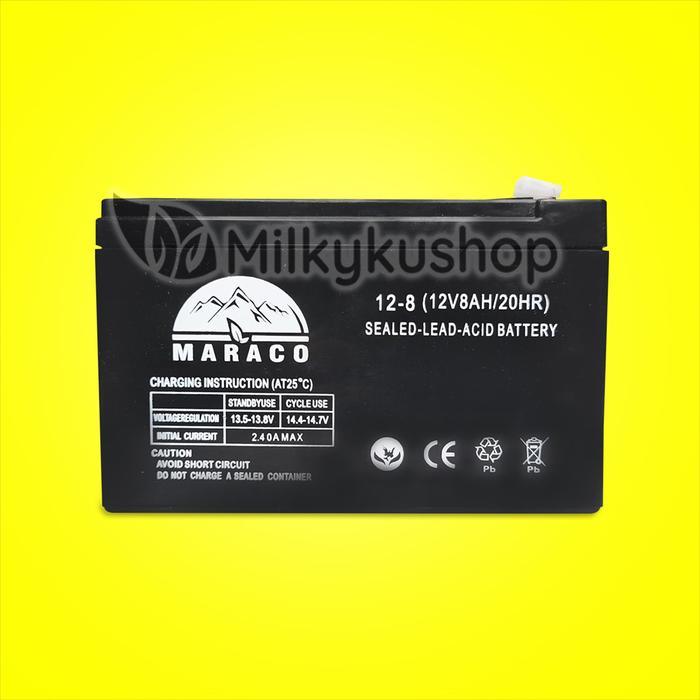 Battery Sprayer Elektrik Maraco 12V 8Ah Baterai Batere Aki Kering