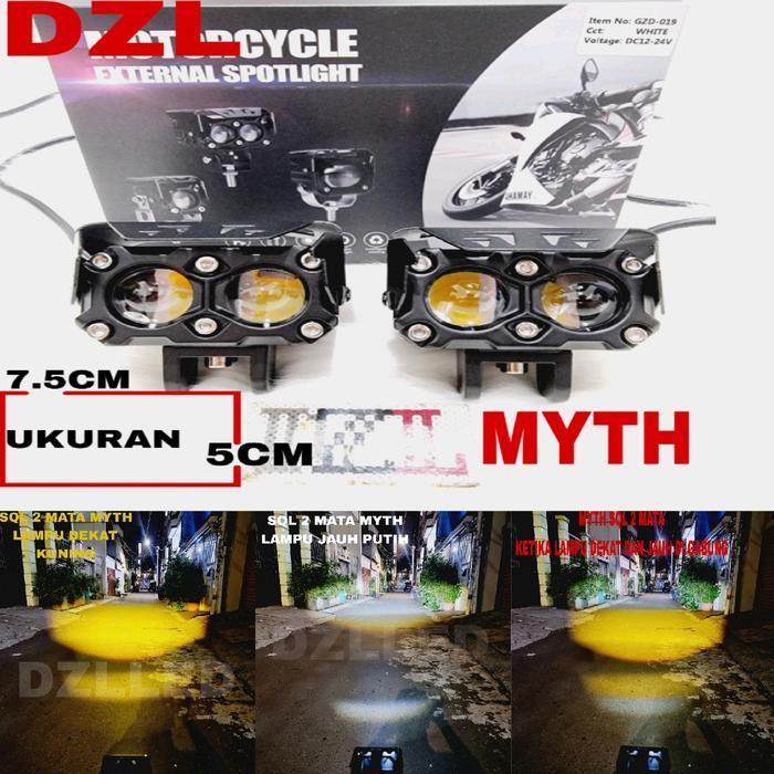 Myth Premium G2M Laser D2 Lampu Tembak Led 2 Warna 4D High Low Hi Loo