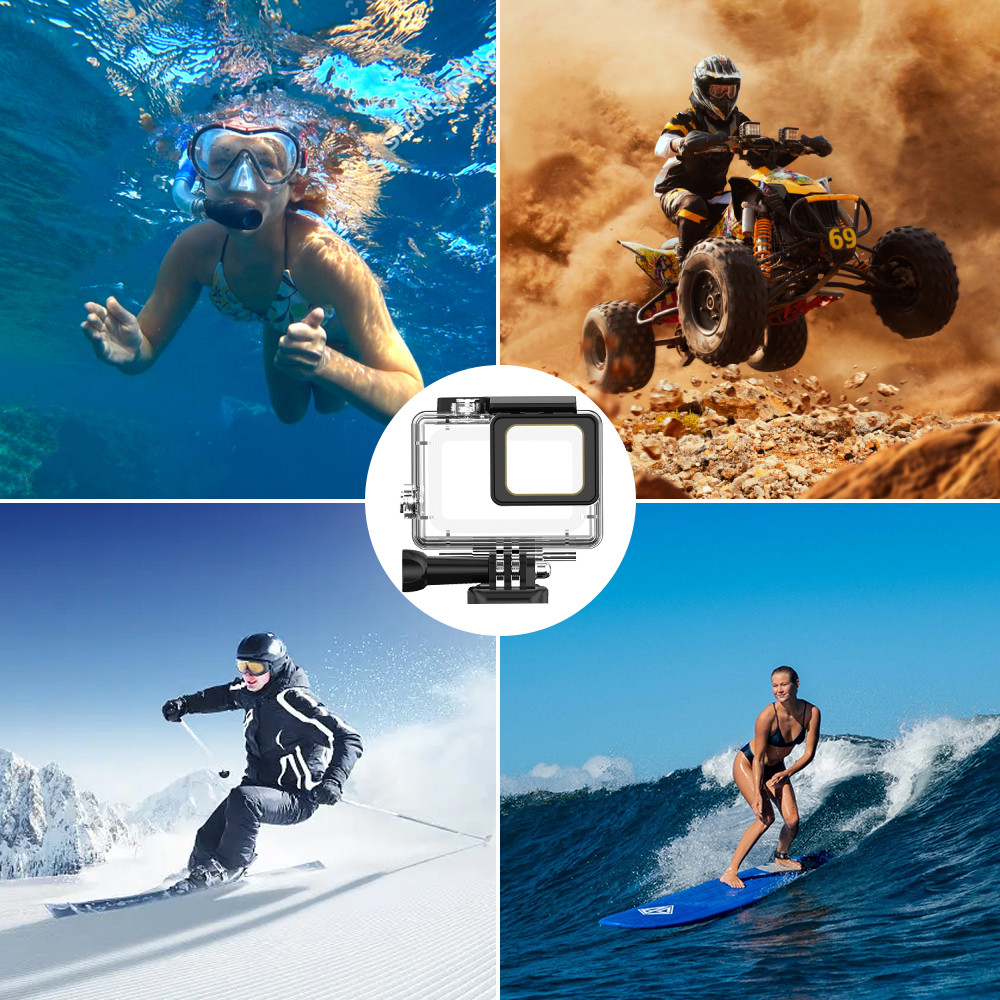 for GoPro Hero 4 3+ Waterproof Case 60m Underwater Diving Protector Housing For Go Por 4 3+ GoPro4