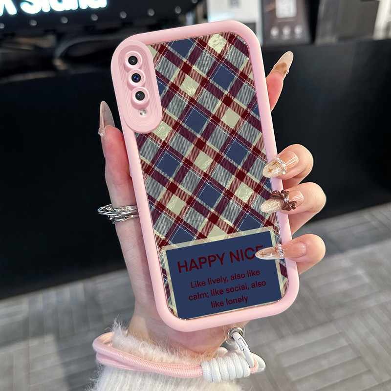 Casing Hp untuk Samsung Galaxy A50 A50s A30s Case Casing kulit pola Silikon Softcase Kasing HP tali 