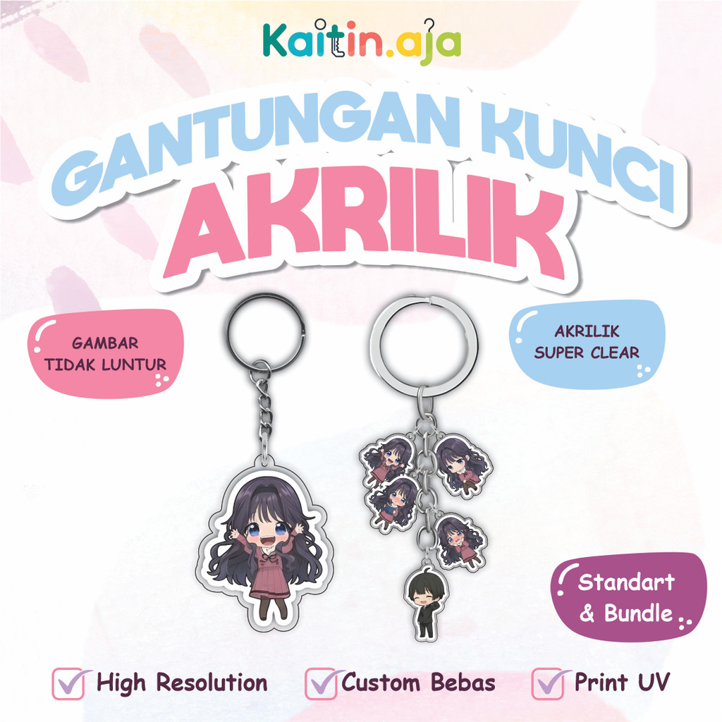 Ganci / Gantungan Kunci Keychain Akrilik KAORU NO HANA WA RINTAROU 1