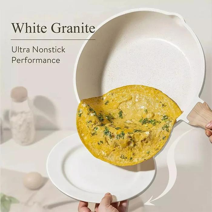 1 Set Peralatan Masak Anti Lengket Peralatan Masak 7PCS Peralatan Dapur Hitam Wajan Anti Lengket Set