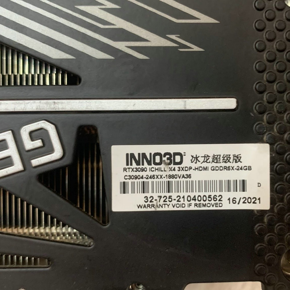 Original Radiator Cooler for INNO3D RTX3080 RTX3090 Video Card with Backplate