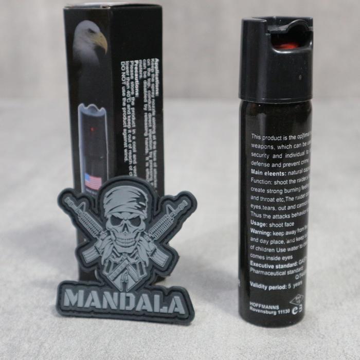 PEPPER SPRAY SEMPROTAN / GAS AIR MATA POLRI JATAH SATU SET HOLSTER
