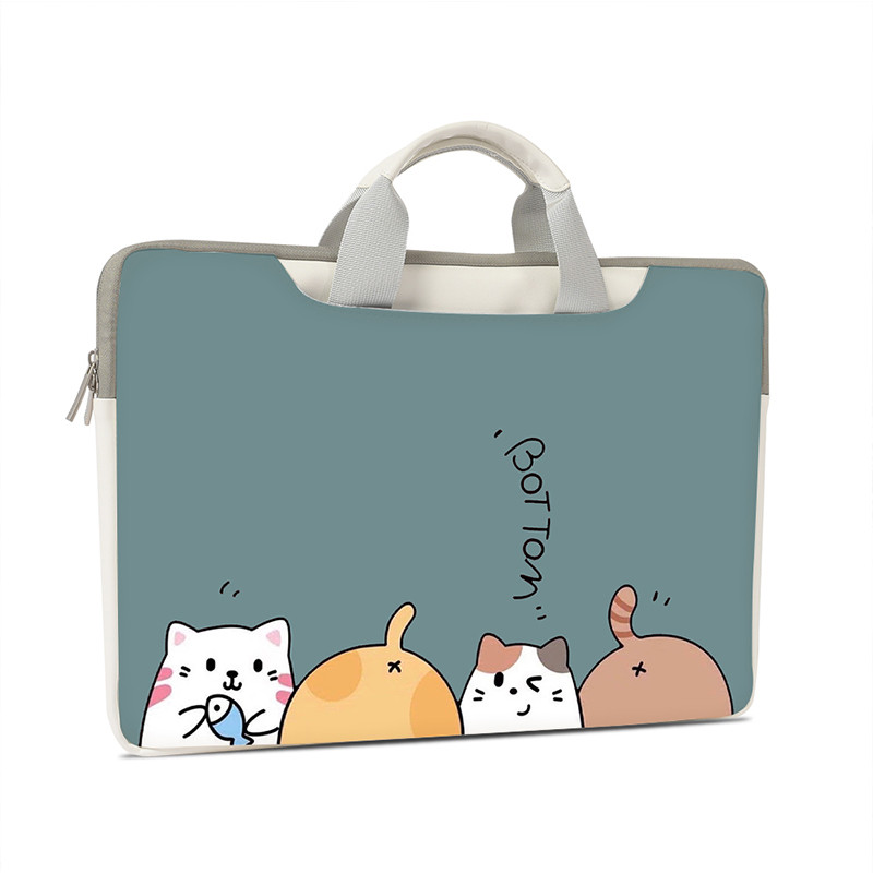 Laptop Bag Laptop Sleeve Case Multipurpose 13 14 15 17 inch Cartoon Bag Computer Shockproof Hand Bag