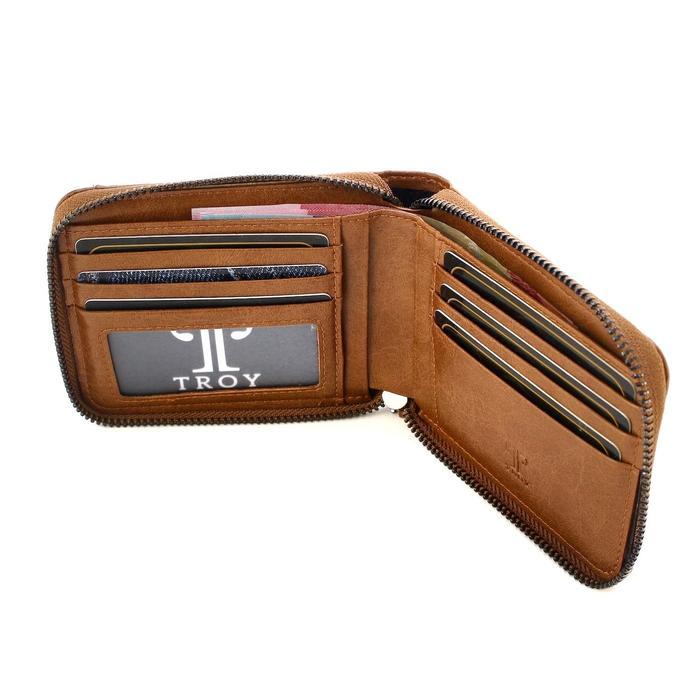 Dompet Minimalis Troy Classic Horo - Hitam Dompet Pria Kulit Model Tidur Original
