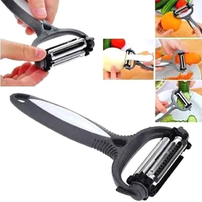 Pengupas Parutan 3 In 1 Roto Peeler Cyclone Knife Fruit Slicer Populer