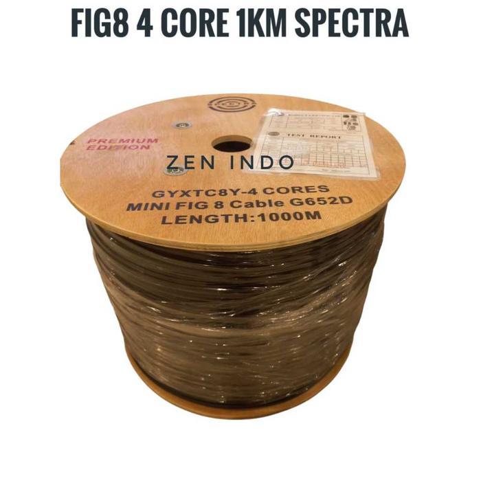 Kabel FO FIBER OPTIK MINI FIG8 FIG 8 CORE 2 CORE 4 CORE 6 CORE 8 CORE 12 CORE PANJANG 1KM 1000M