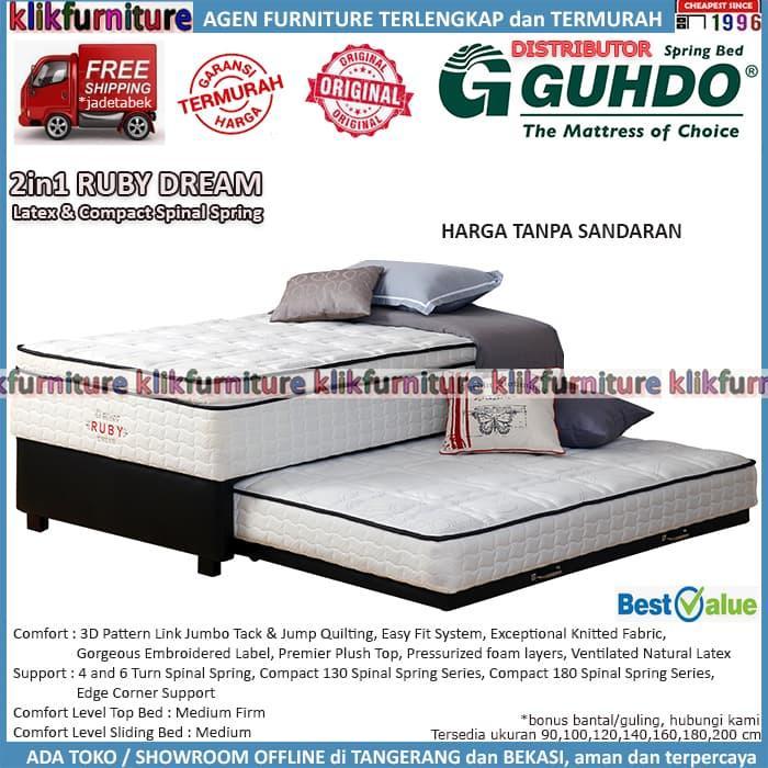 Guhdo 2in1 RUBY DREAM (120x200cm) Latex TANPA SANDARAN