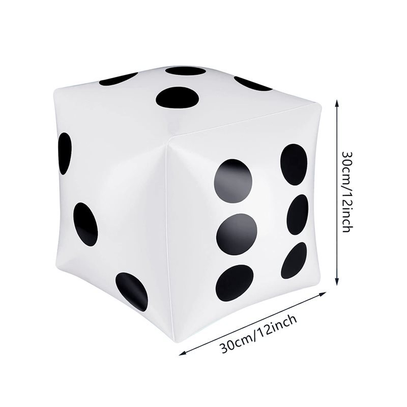 ?MUST-HAVE?12 Pack Jumbo Inflatable Dice 12 Inch Giant Inflatable Jumbo Dice Large Inflatable Dice