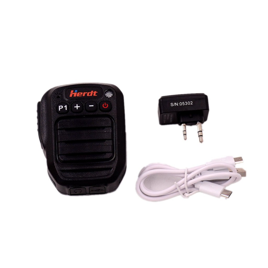 HAM Bluetooth Microphone with Speaker K Plug 2 Pin for Kenwood Baofeng TYT series Radio PTT Mic