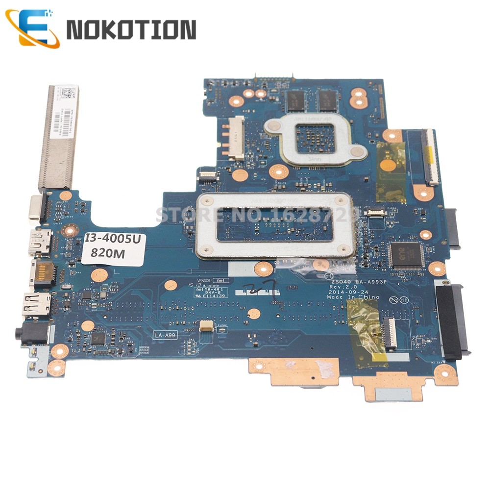 NOKOTION 755832-501 755832-001 ZS040 LA-A993P For HP 14-R 240 G3 Laptop Motherboard I3-4005U CPU????