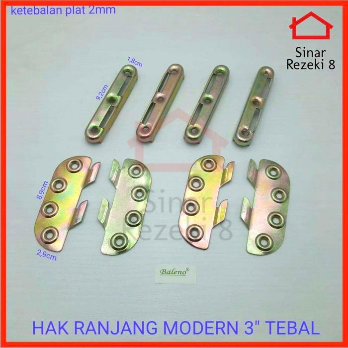 Hak Ranjang Tebal Samping Engsel Sudut Dipan Siku Bracket Bed Fitting .