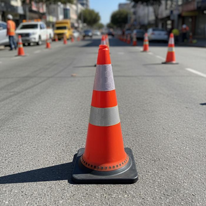 TERMURAH Scotlight Reflector Traffic Cone Tonata 2.4 Kg 75 Cm - Putih / Scotlight Reflector Traffic